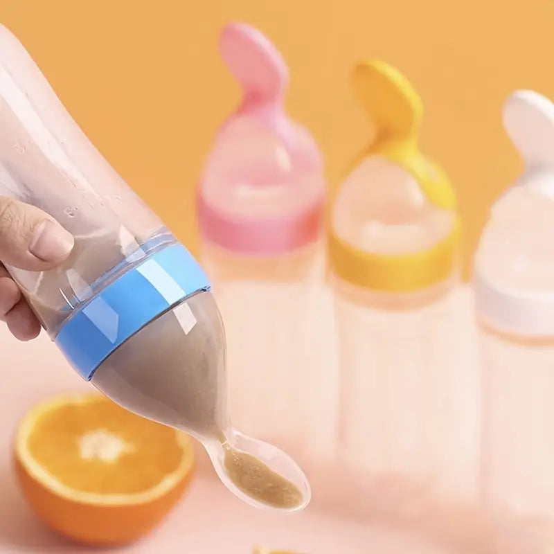 Feeding bottles hot sale with spoon