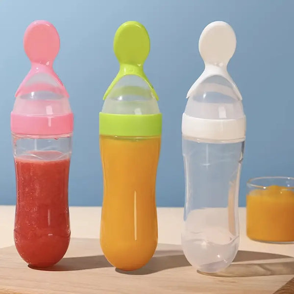 Baby Feeding Bottle With Spoon